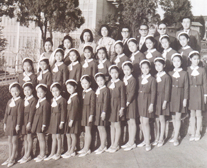 The Sun Hwa Children's Dance Troupe before their departure on a World tour
