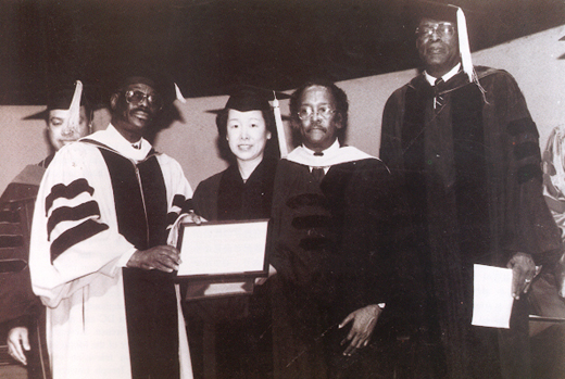 Award ceremony at Shaw Divinity School of an honorary doctorate of theology