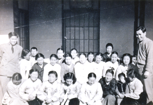 Members gathered for Reverend Moon's 34th birthday in Taegu